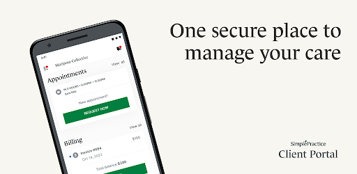Header image for SimplePractice Client Portal