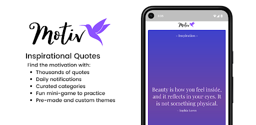 Header image for Motiv - Motivational Quotes