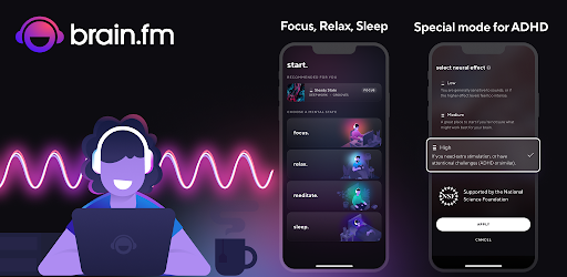 Header image for Music for Focus by Brain.fm