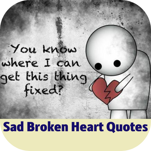 sad broken heart quotes logo